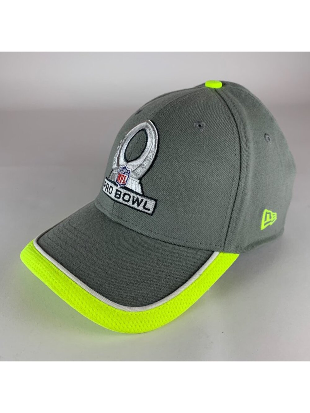 Pro Bowl NFL Gray Volt New Era 39Thirty Stretch Fitted Hat Mens L/XL